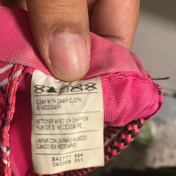 Nike Premium String Backpack Pink Silver Heavy Duty Embroidered Sports - Picture 13 of 13